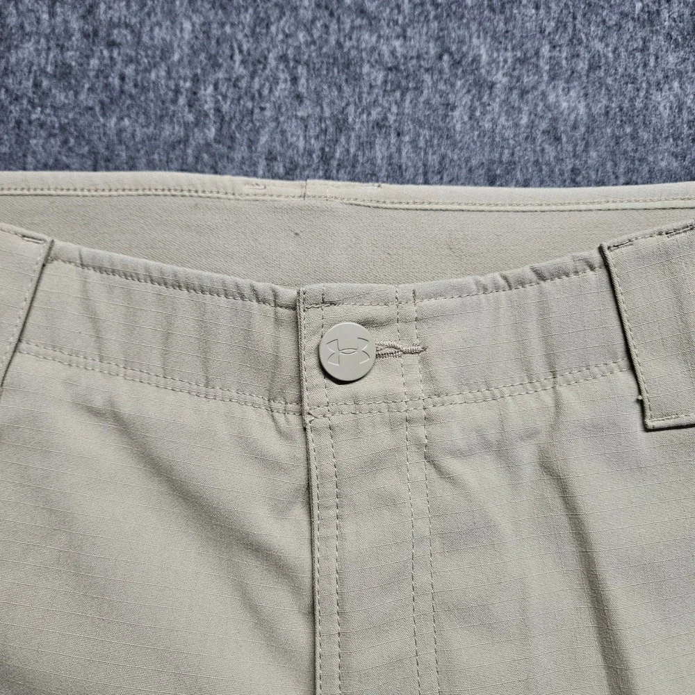 Under Armour Cargo Pants Mens 38x30 Tan Tactical Ripstop Utility Pockets